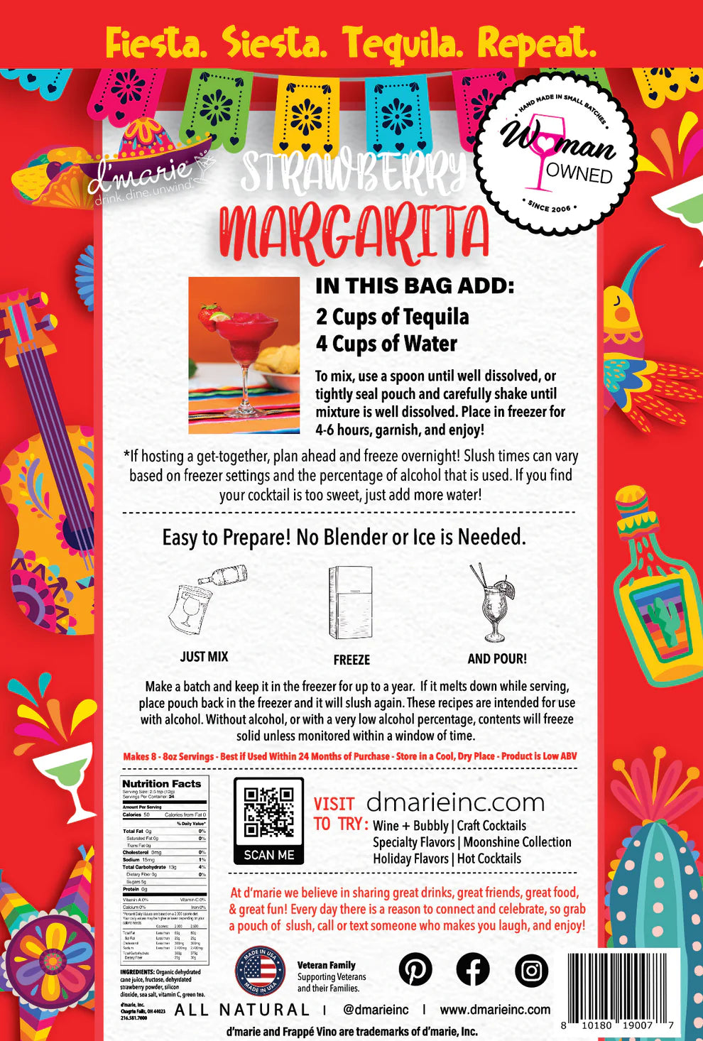 d'marie Craft Cocktail Slush Mix | Margarita Mixes