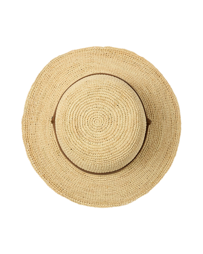 Hemlock Hats Bondi Packable Raffia Bucket | Natural