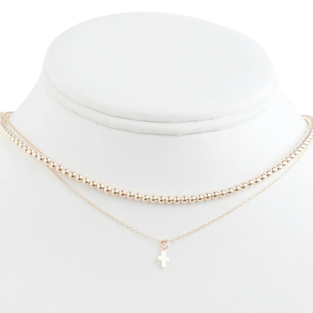 enewton | 17" choker classic gold | 3mm bead