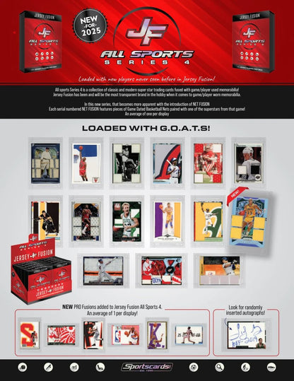 Trading Cards | SportsCards.com | Jersey Fusion All Sports Edition | Series 4