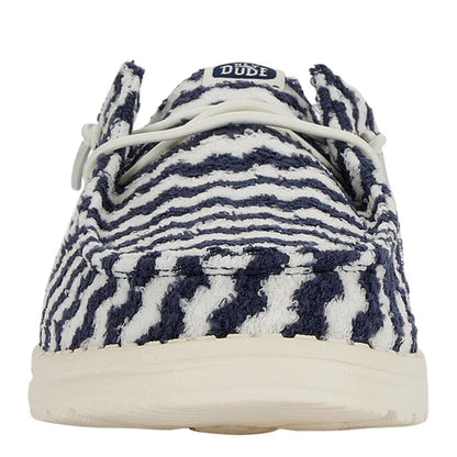 Hey Dudes Wendy Slip Terry Stripe | Navy Blazer/Egret
