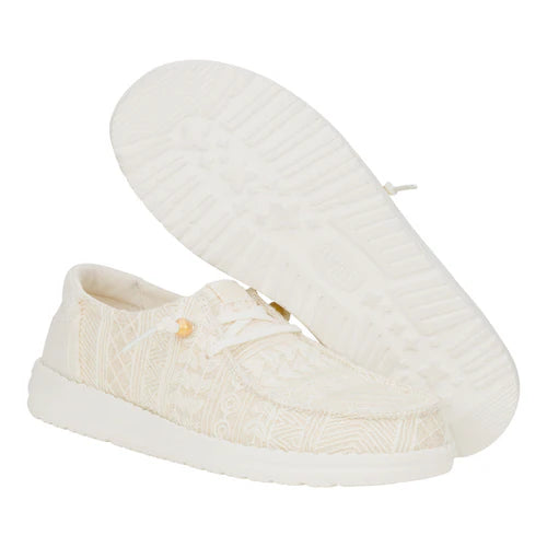Hey Dudes Wendy Crochet Lace | White/Gold