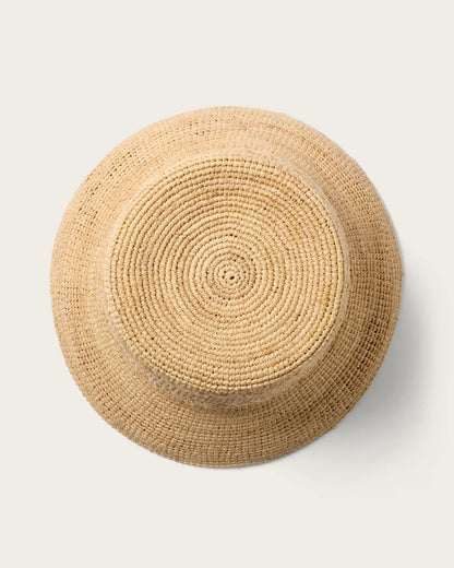 Hemlock Hats Olivia Straw Bucket Hat | Natural