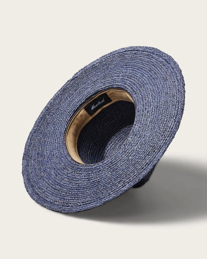 Hemlock Hats Smokey Logan Straw Fedora | Blue