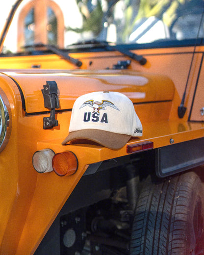 Hemlock Hats USA Baseball Hat | Brown