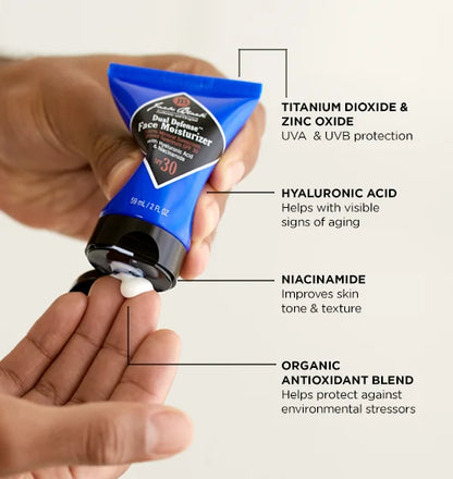Jack Black | Dual Defense™ Face Moisturizer 100% Mineral Sunscreen | 2oz Tube