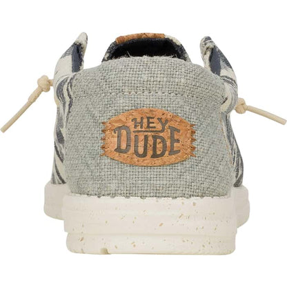 Hey Dudes Wally Palm Jute | Egret/Cloud Blue