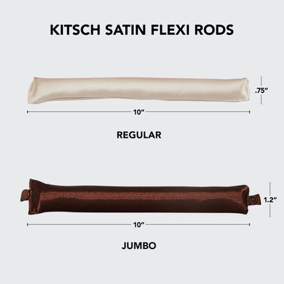 Kitsch | Rosewood Jumbo Satin Flexi Rods | 4pc Set