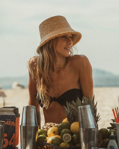 Hemlock Hats Lenny Straw Bucket Hat