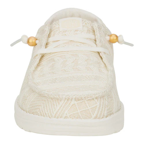 Hey Dudes Wendy Crochet Lace | White/Gold