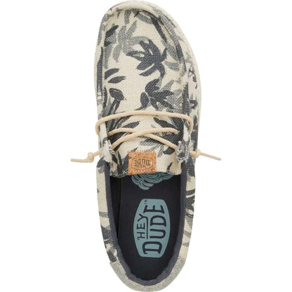 Hey Dudes Wally Palm Jute | Egret/Cloud Blue