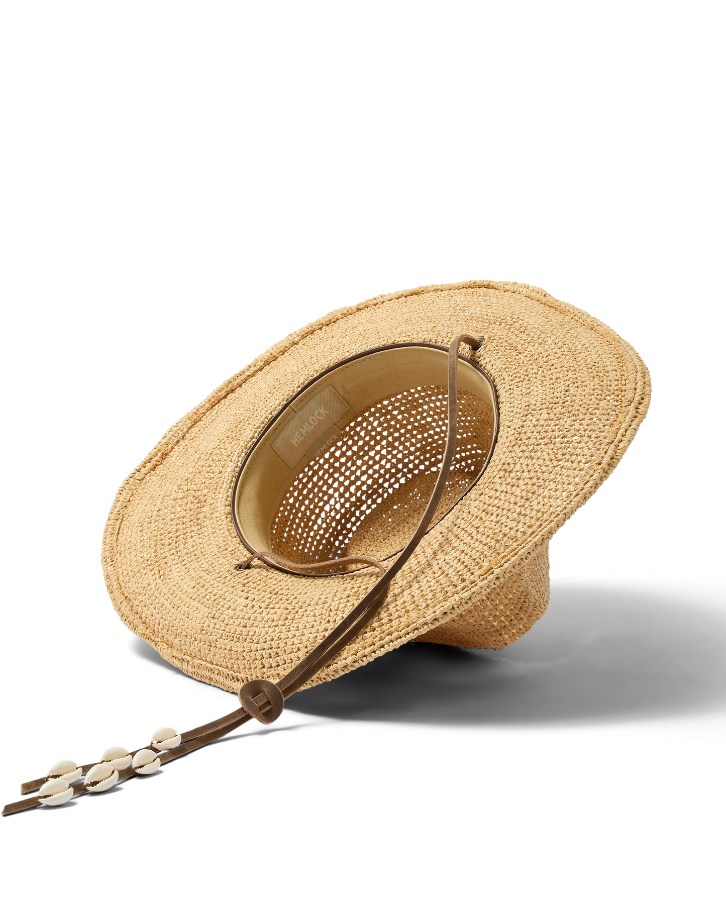 Hemlock Hats Wynona Packable Raffia Cowboy | Natural