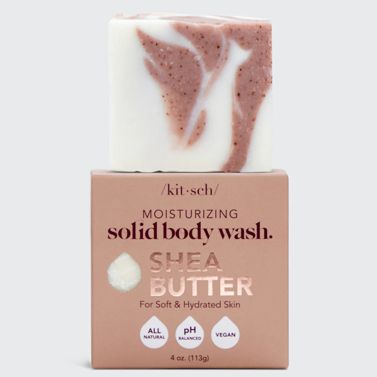 Kitsch | Shea Butter Exfoliating Body Wash | Bar
