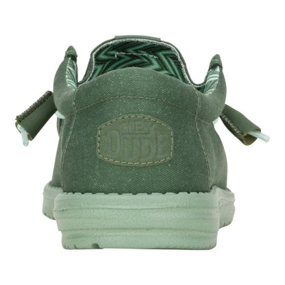 Hey Dudes Wally Stretch Canvas | Duck Green/Iceberg Green