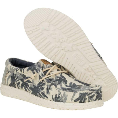 Hey Dudes Wally Palm Jute | Egret/Cloud Blue