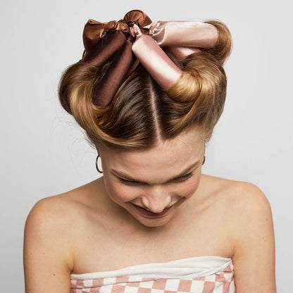 Kitsch | Rosewood Jumbo Satin Flexi Rods | 4pc Set