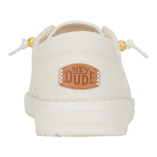 Hey Dudes Wendy Crochet Lace | White/Gold