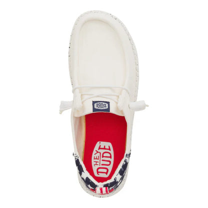 Hey Dudes Wendy Funk Americana Stars | White/Navy Blazer