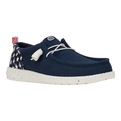 Hey Dudes Wally Funk Americana Stars | Navy Blazer