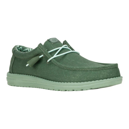 Hey Dudes Wally Stretch Canvas | Duck Green/Iceberg Green