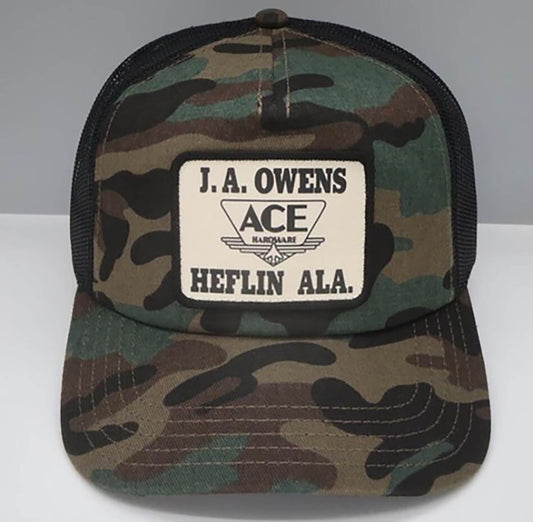 Ace Hardware Hat - Ace Vintage Threads Baseball Cap Camo One Size Fits All