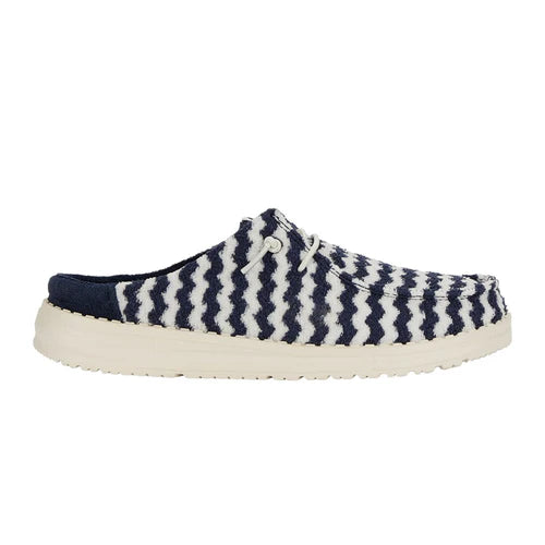 Hey Dudes Wendy Slip Terry Stripe | Navy Blazer/Egret