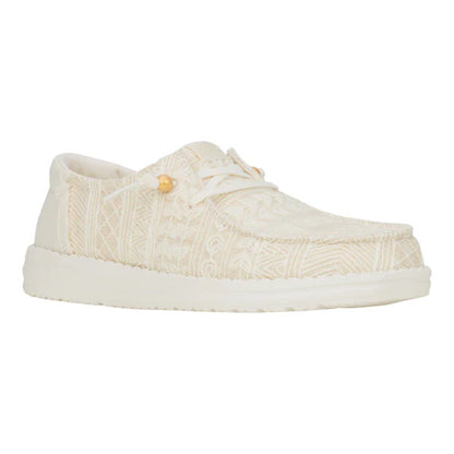 Hey Dudes Wendy Crochet Lace | White/Gold