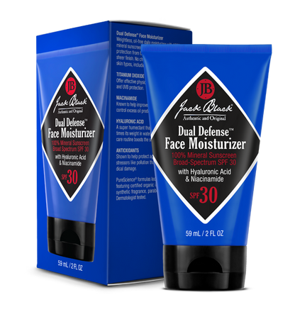 Jack Black | Dual Defense™ Face Moisturizer 100% Mineral Sunscreen | 2oz Tube
