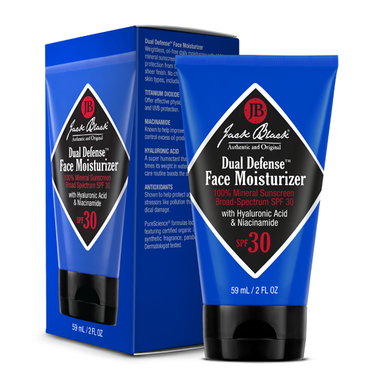 Jack Black | Dual Defense™ Face Moisturizer 100% Mineral Sunscreen | 2oz Tube
