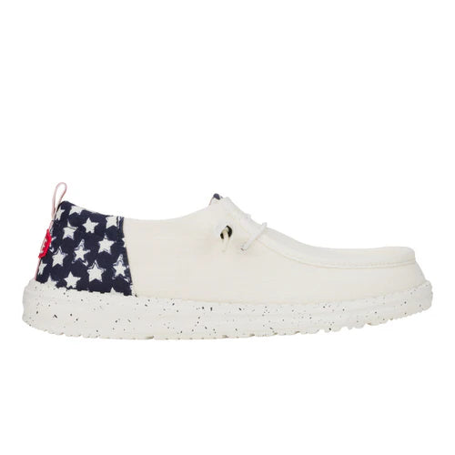 Hey Dudes Wendy Funk Americana Stars | White/Navy Blazer