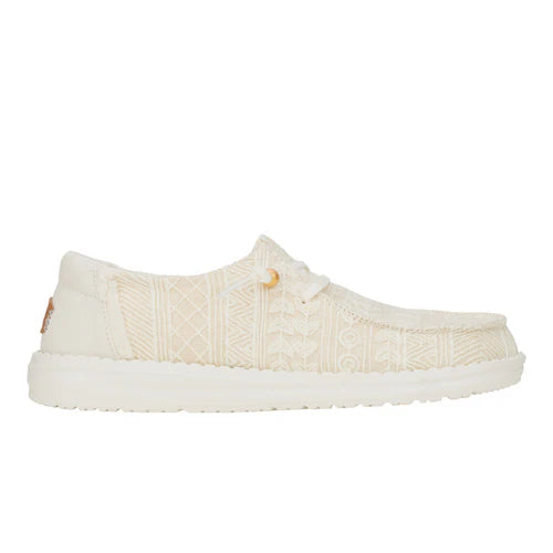 Hey Dudes Wendy Crochet Lace | White/Gold