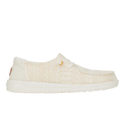 Hey Dudes Wendy Crochet Lace | White/Gold