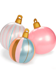 Inflatable Christmas Ornaments - Pink Light Up