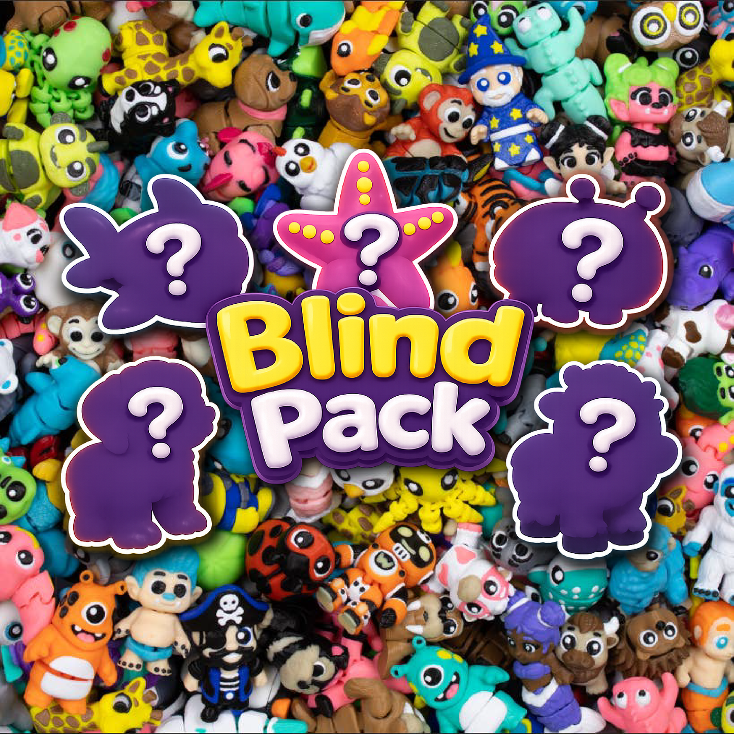 Wigglitz 3D Printed Collectable Toy Blind Pack - Variety Collection