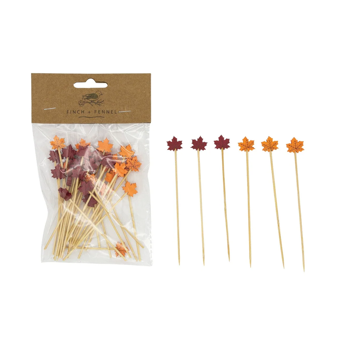 Finch + Fennel | Bamboo Single Use Toothpicks | Multiple Styles