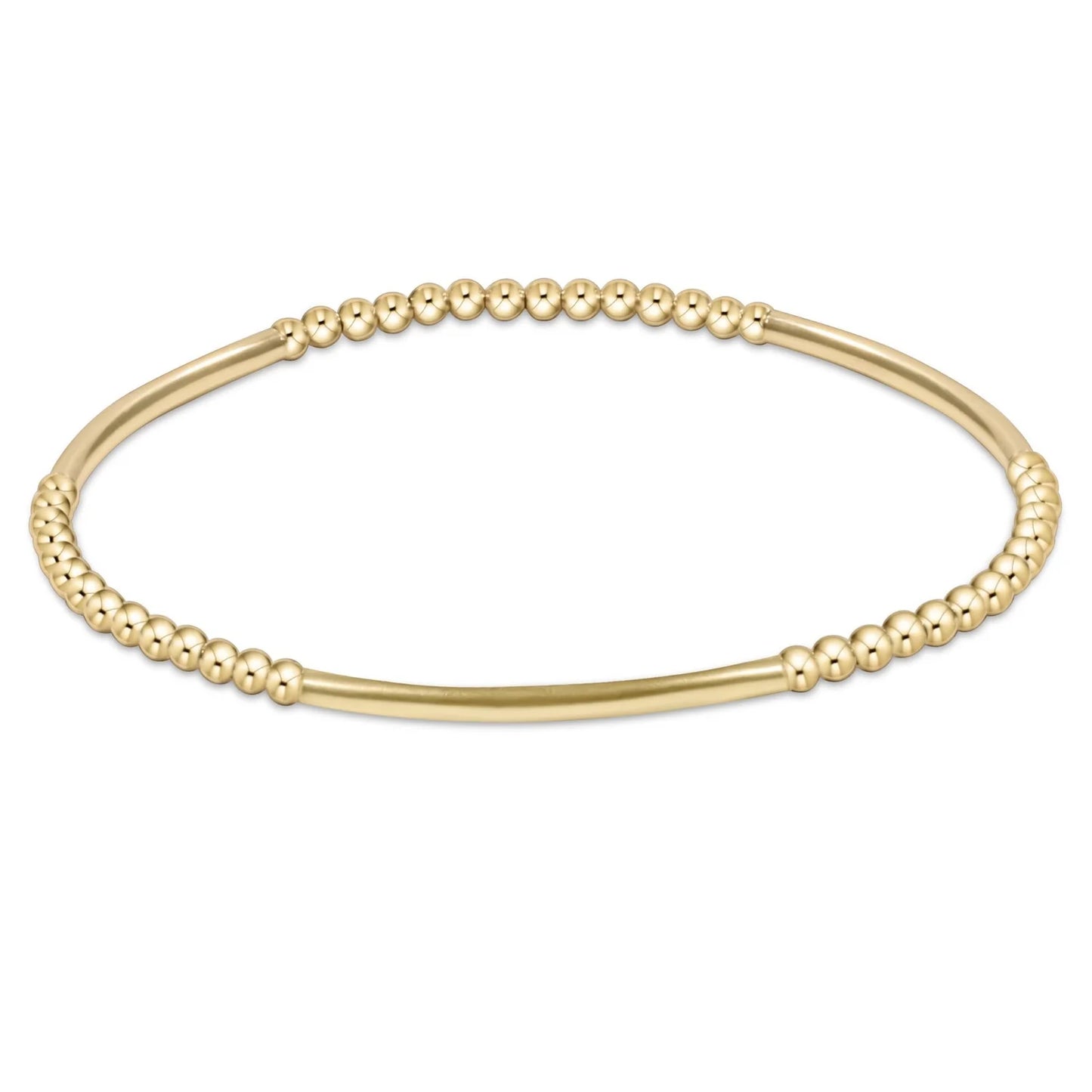 enewton | bliss bar gold pattern 2.5mm bead bracelet | gold