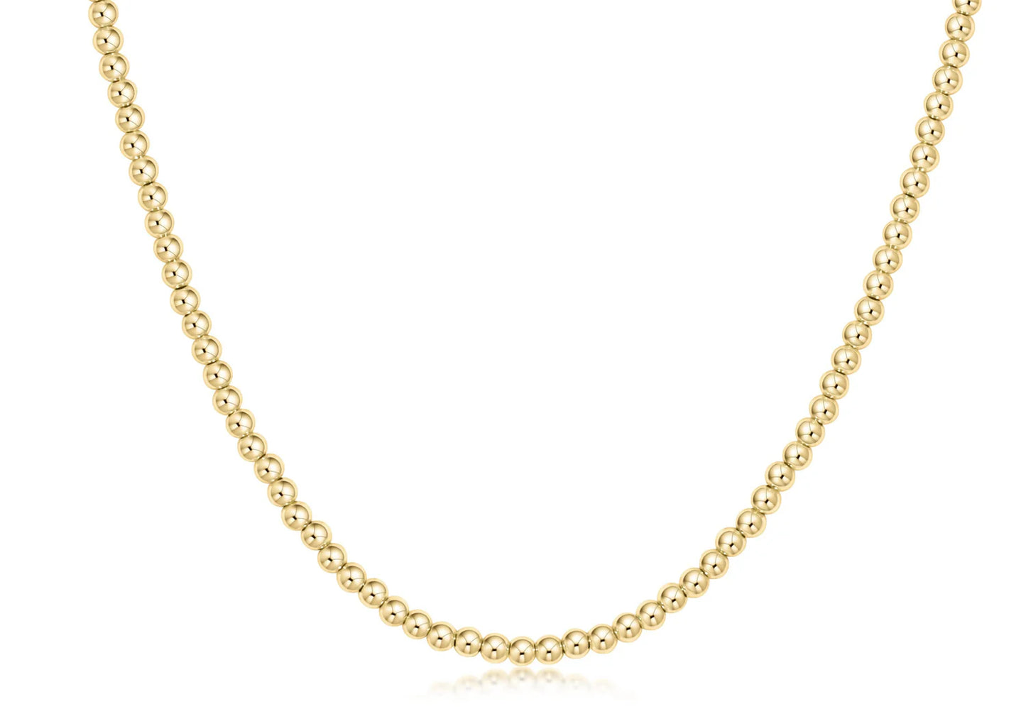 enewton | 17" choker classic gold | 3mm bead