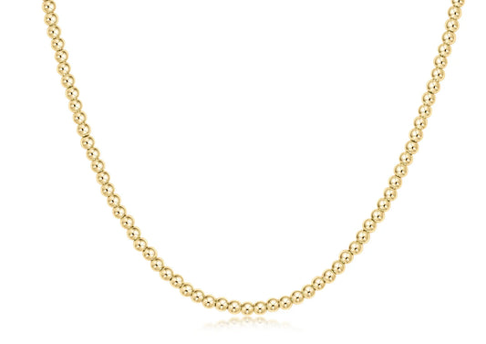 enewton | 17" choker classic gold | 3mm bead