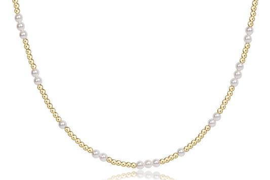 enewton | 17" choker hope unwritten | 3mm pearl