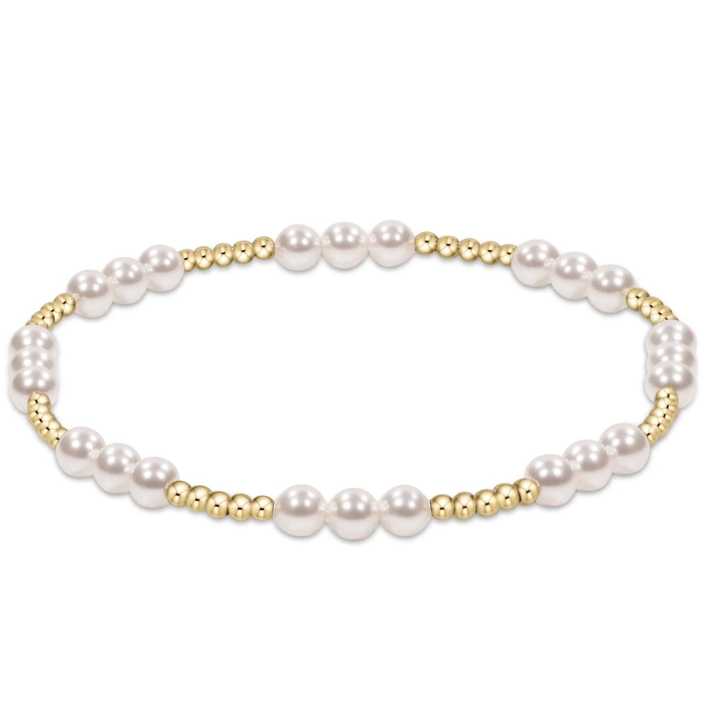 enewton | classic joy pattern 4mm bead bracelet | pearl