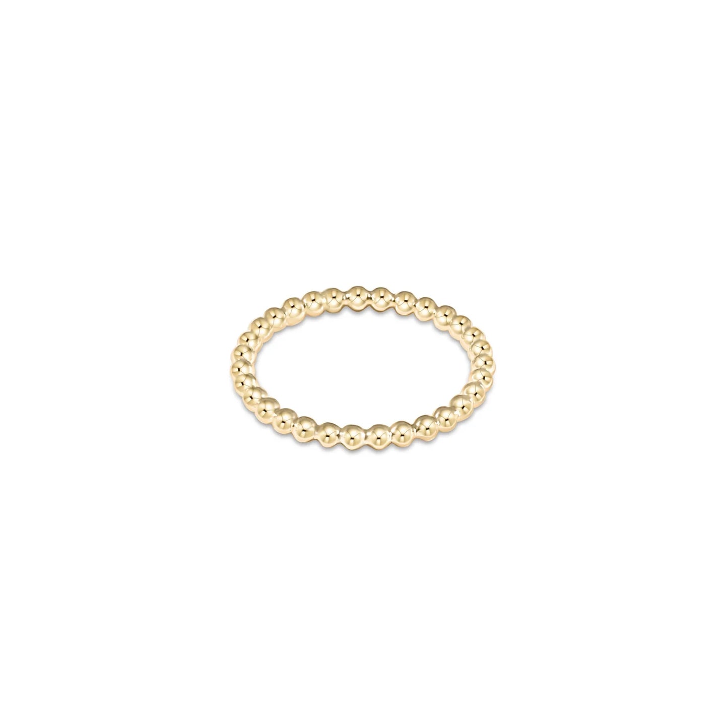 enewton | classic gold 2mm bead ring | all sizes