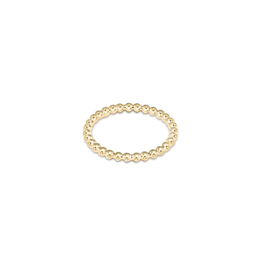 enewton | classic gold 2mm bead ring | all sizes