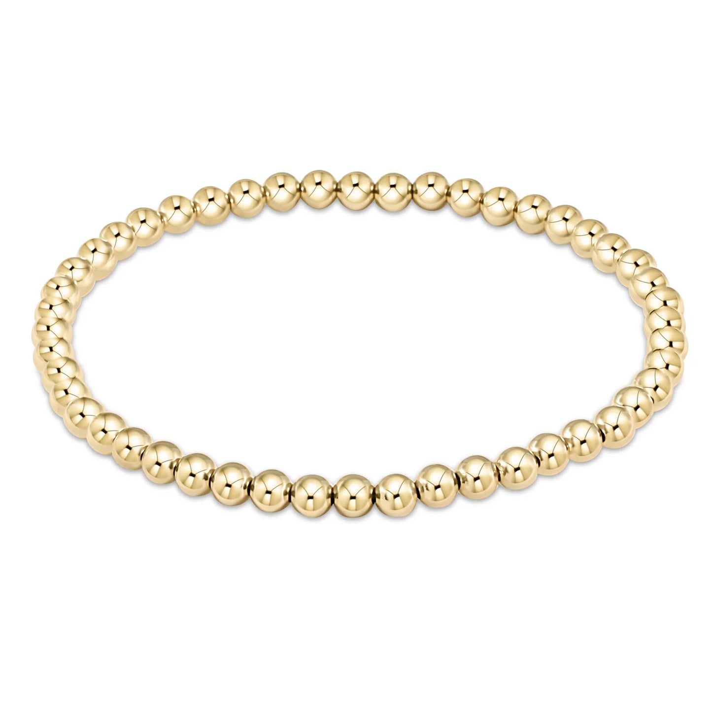 enewton | classic gold 4mm bead bracelet | all sizes