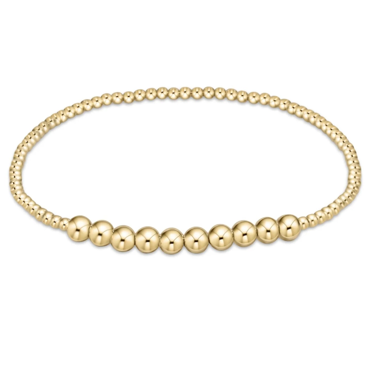 enewton | classic gold beaded bliss 2mm bead bracelet | 4mm gold