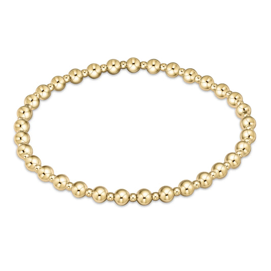 enewton | classic grateful pattern 4mm bead bracelet | gold