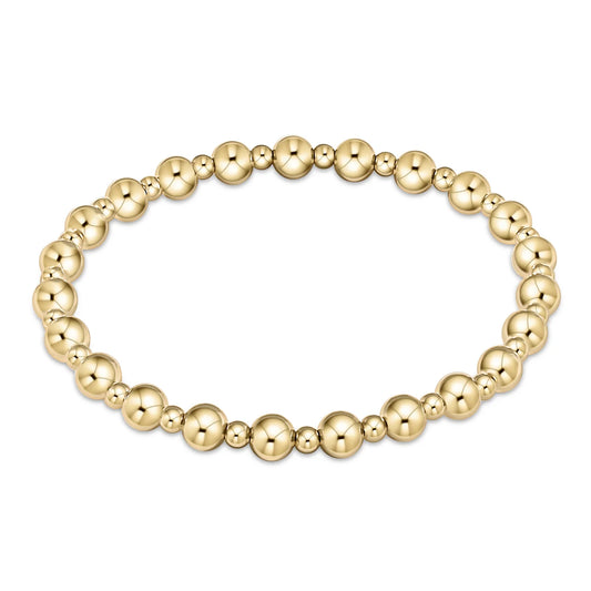 enewton | classic grateful pattern 5mm bead bracelet | gold