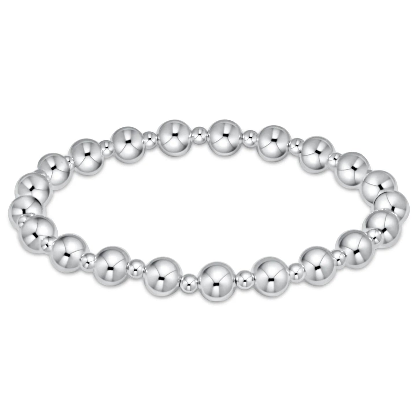 enewton | classic grateful pattern 6mm bead bracelet | sterling