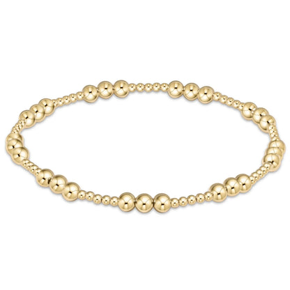 enewton | classic joy pattern 4mm bead bracelet | gold