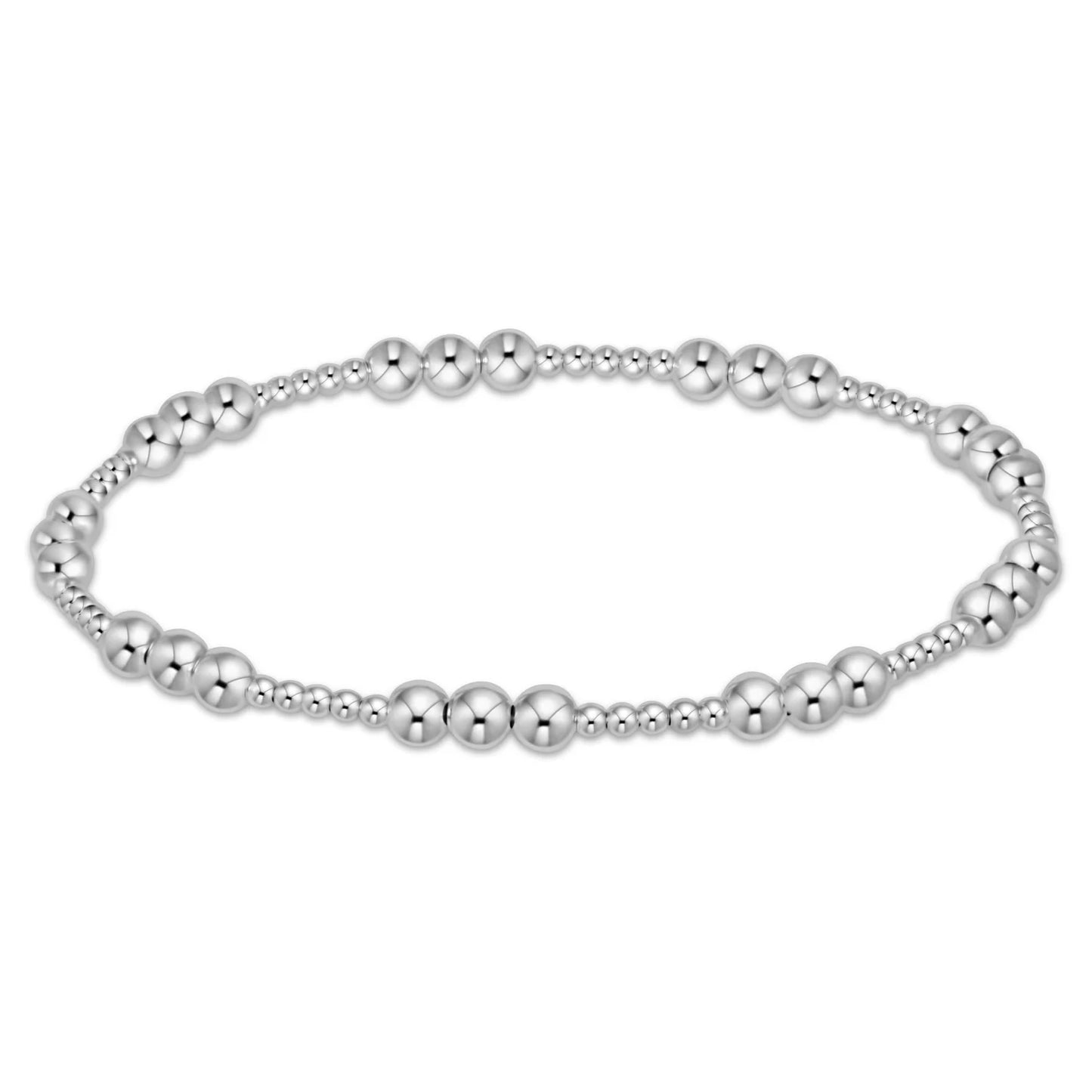 enewton | classic joy pattern 4mm bead bracelet | sterling