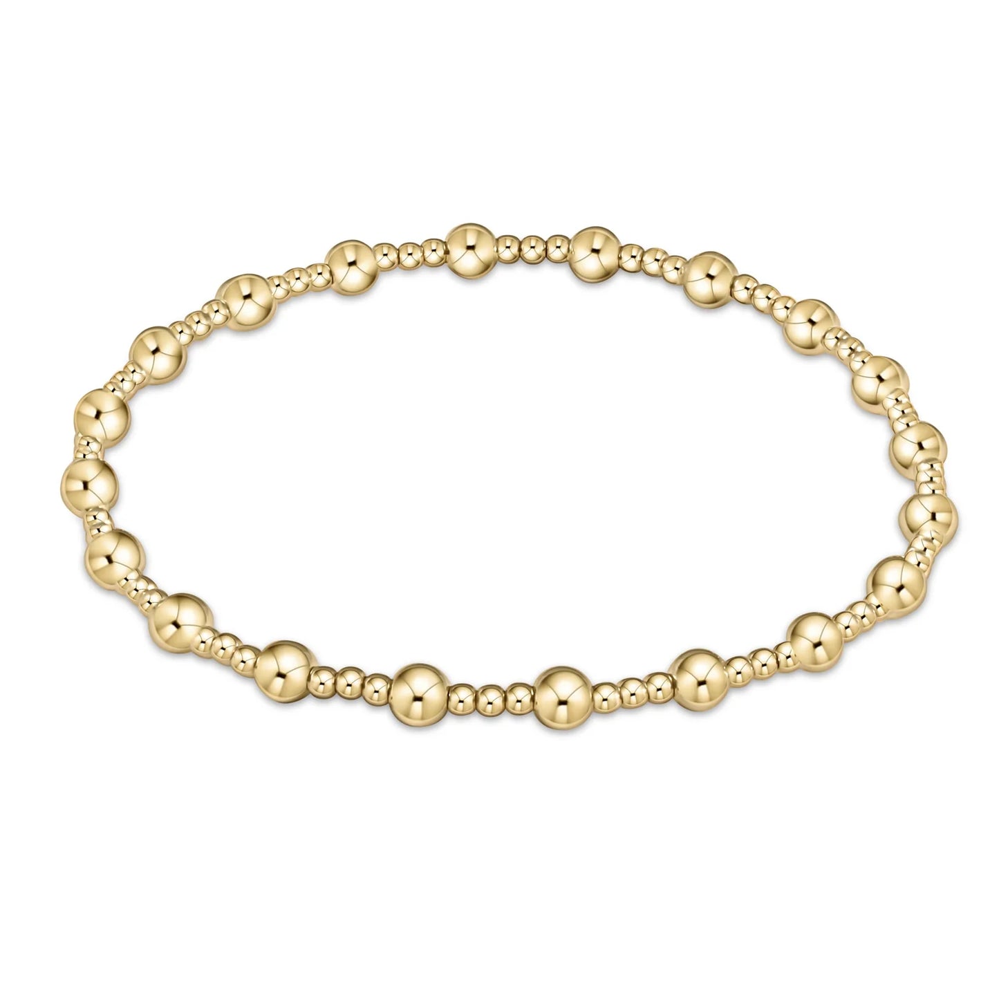 enewton | classic sincerity pattern 4mm bead bracelet | gold
